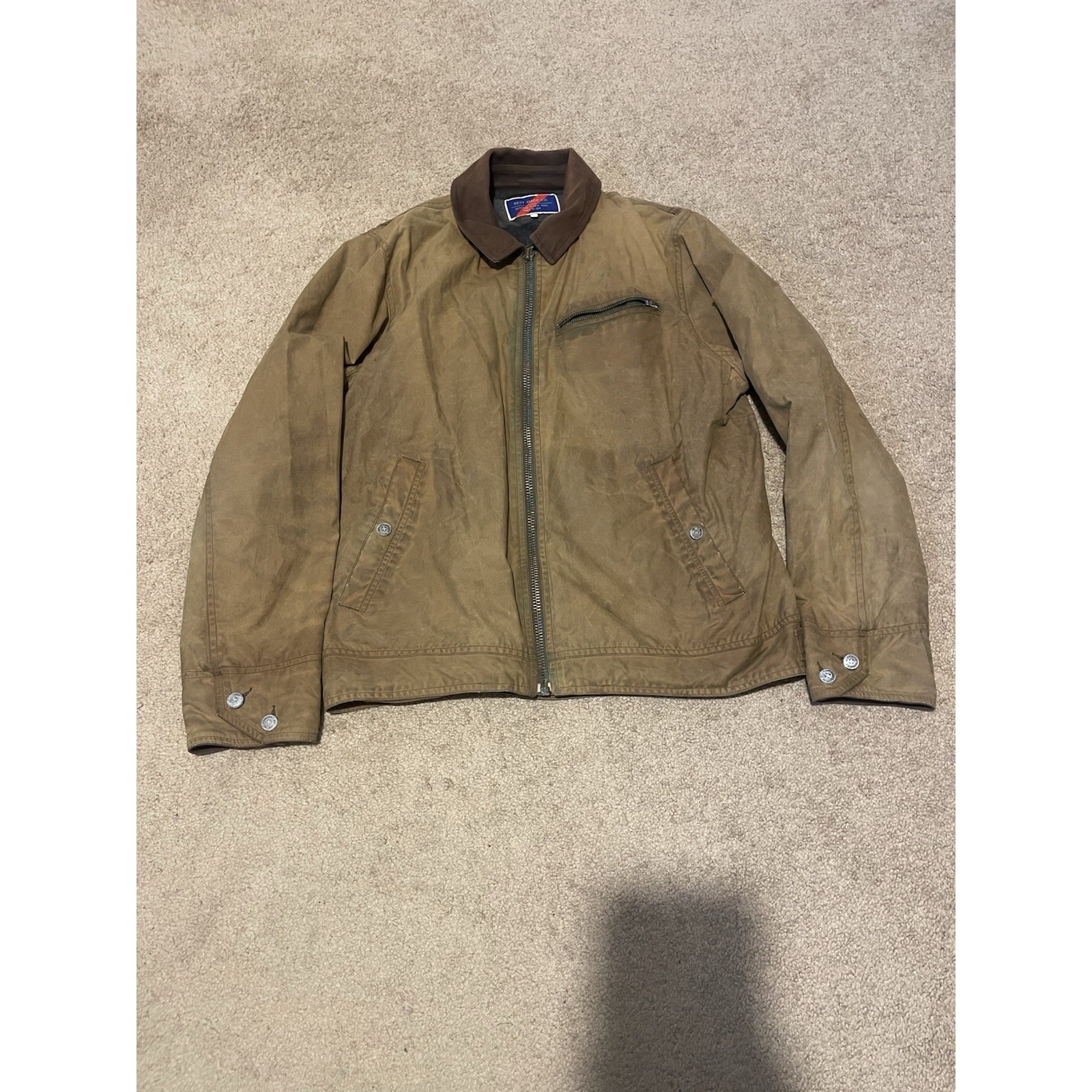 Vtg Best Made Co. Waxed Cotton Ranch Jacket Size Medium